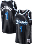 Mitchell & Ness Men's Mitchell & Ness Penny Hardaway Black Orlando Magic Hardwood Classics Swingman Jersey