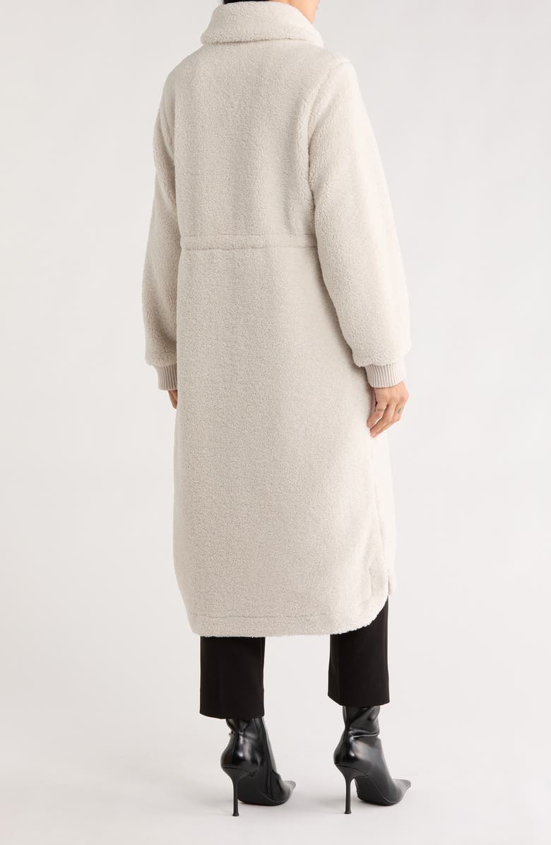 Michael Kors Faux Shearling Anorak Jacket, Alternate, color, Carbon Grey