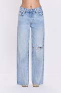 Pistola Hendrix Embellished Rivets High Waist Straight Leg Jeans