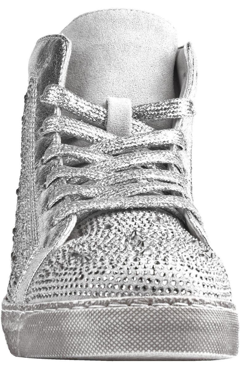 NINETY UNION Foxy High Top Sneaker, Alternate, color, Silver