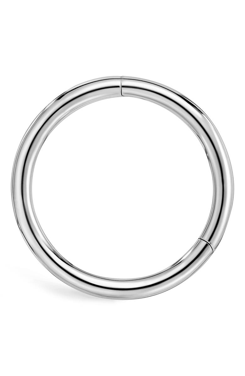 MARIA TASH 14K White Gold Plain Clicker, Alternate, color, 14K White Gold