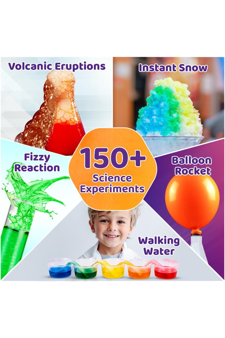 Mega Science Kit, 150+ Exciting Experiments, Chemistry Lab Activity, Alternate, color, Multicolored