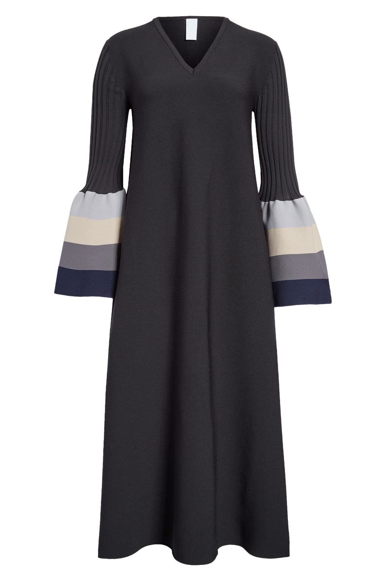 CFCL Pottery 3 Long Sleeve Rib Recycled Polyester Midi Sweater Dress, Alternate, color,