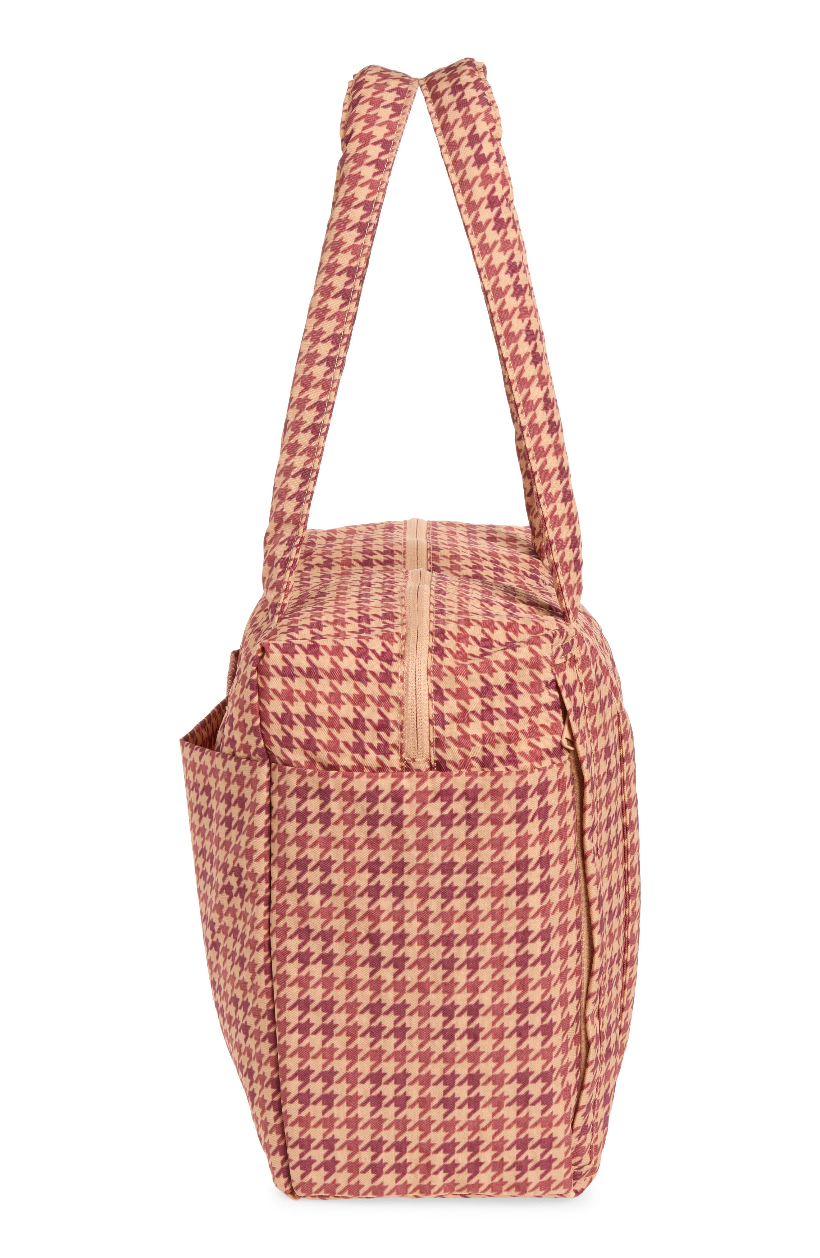 Small Cloud Carry-On Bag, Alternate, color, TAN HOUNDTOOTH