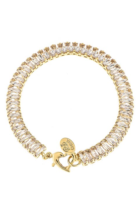 Rectangle Cubic Zirconia Tennis Bracelet