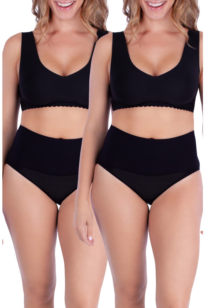 C-Section Recovery 2-Pack Briefs, Main, color, BLACK