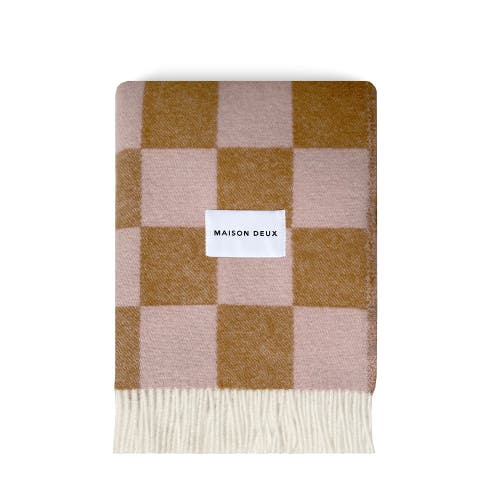 Maison Deux Checkerboard Blanket In Multi