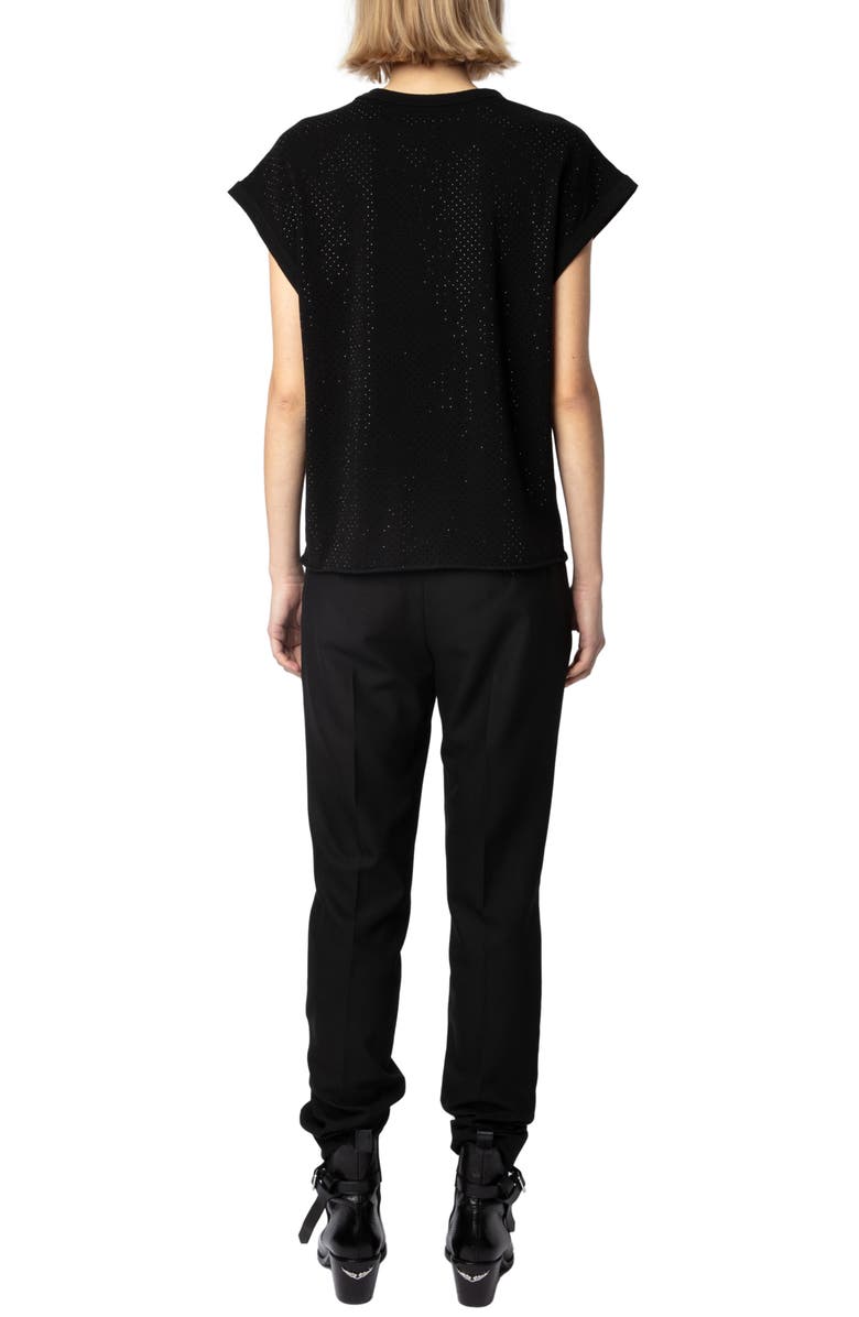 Zadig & Voltaire Cecilia Diamanté T-Shirt, Alternate, color, 