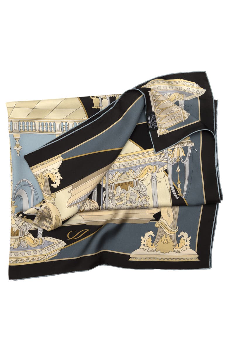 Elizabetta Fontana - Silk Foulard for Women, Alternate, color, Steel