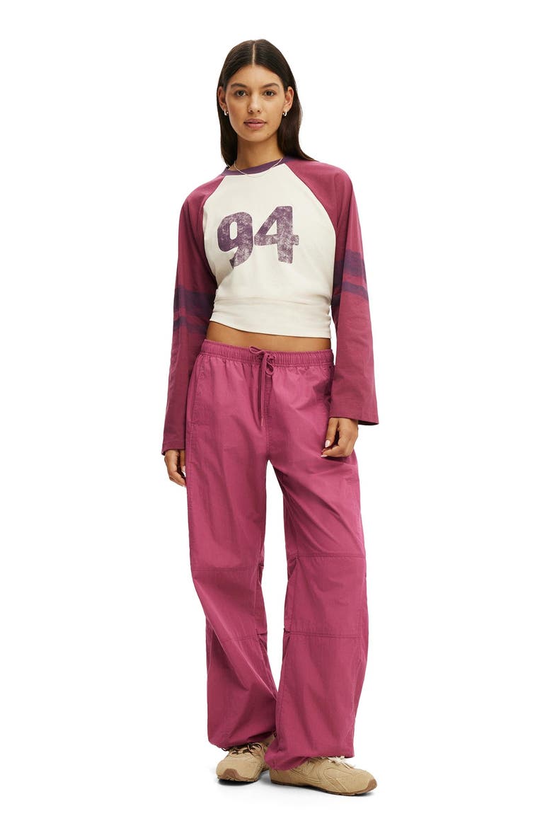 Women's Active Utility Baggy Pant, Alternate, color, Raspberry Aura