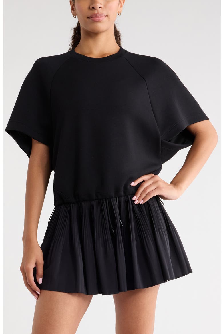 Soft Luxe Raglan Sleeve T-Shirt, Main, color, BLACK