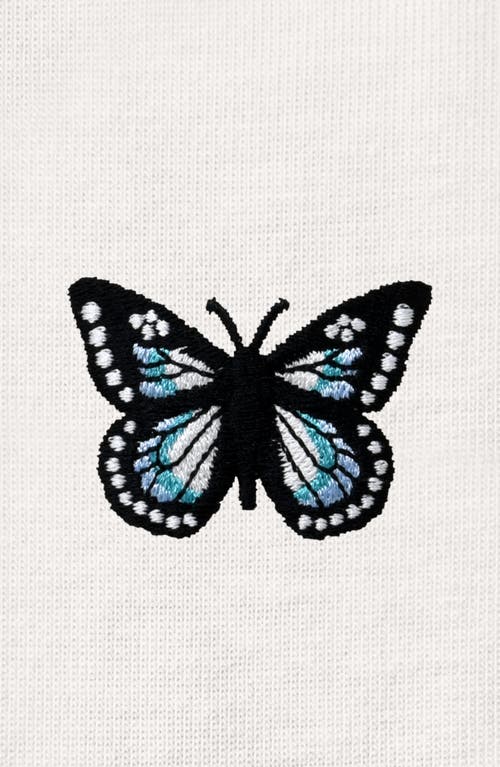 Dalix Butterfly Womens Relaxed Tee In White