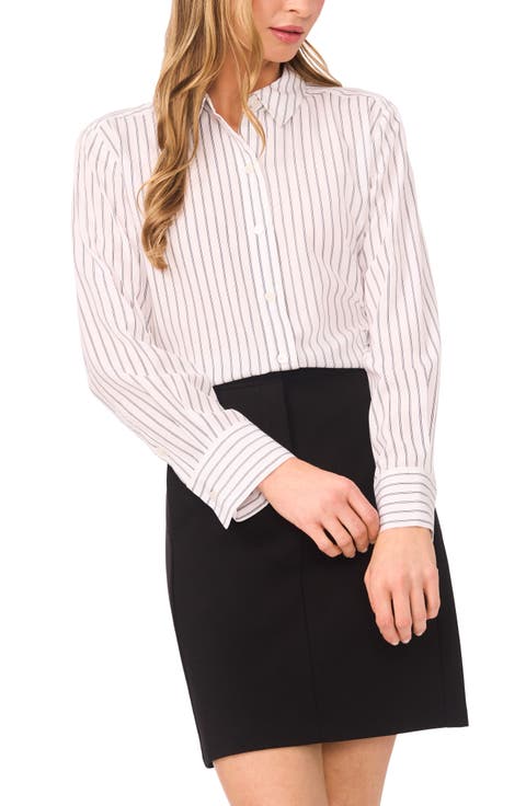Stripe Button-Up Shirt