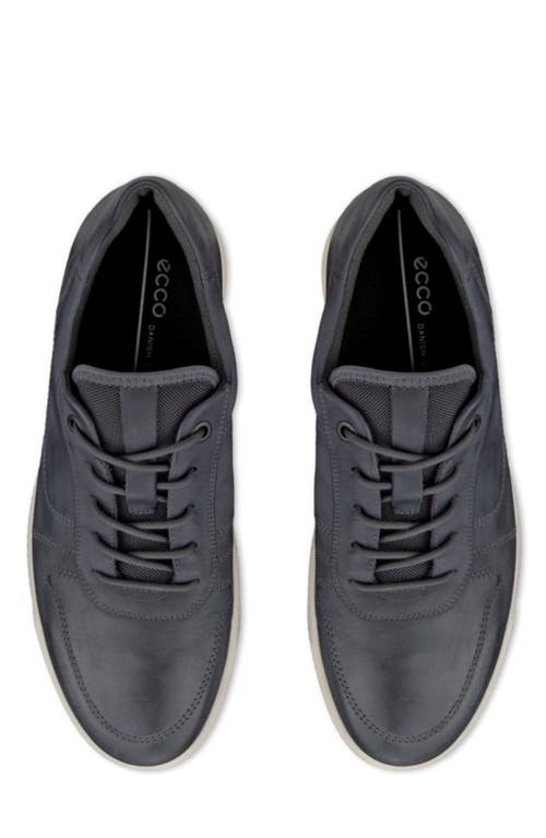 Ecco Byway Camel Leather Sneaker In Metallic