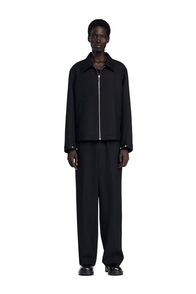 Zip-up jacket, Alternate, color, Black