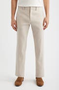 Nordstrom Linen Blend Flat Front Pants
