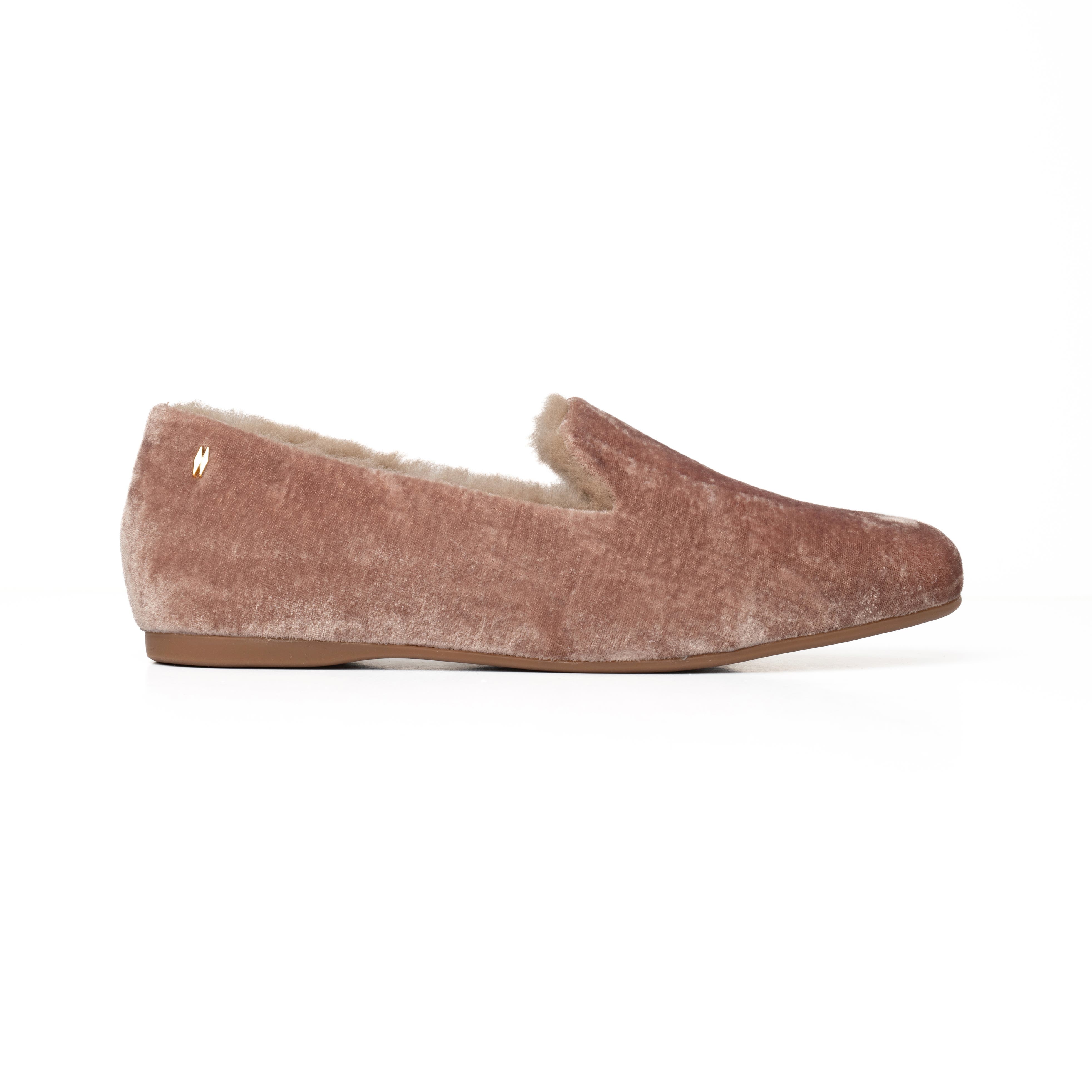 The Audrey - Arch Support 100% Genuine Shearling Slippers, Alternate, color, Champagne Velvet