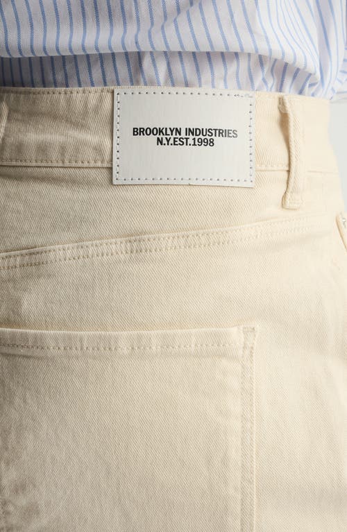 Brooklyn Industries Turtledove Denim Shorts In Neutral