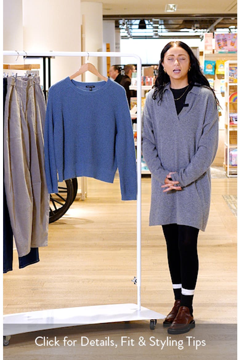 Organic Cotton & Cashmere Crewneck Sweater video