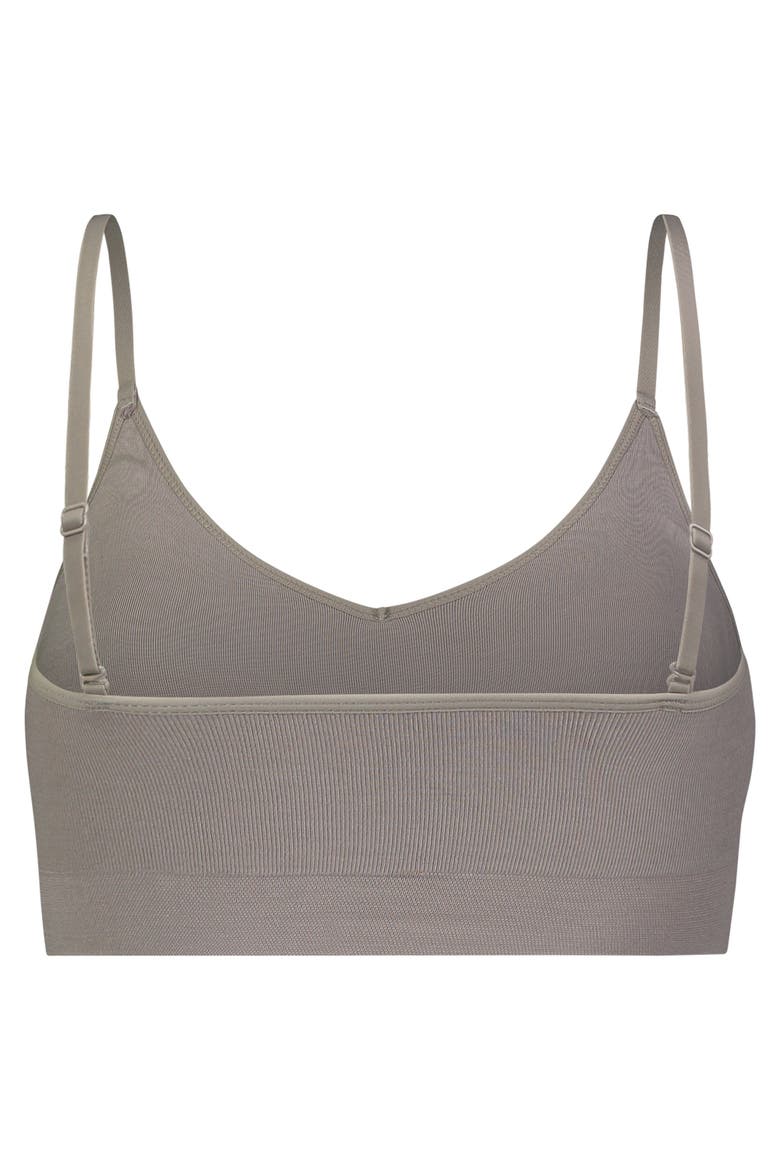 Soft Convertible Crop Top to Halter Bralette, Alternate, color, Ash