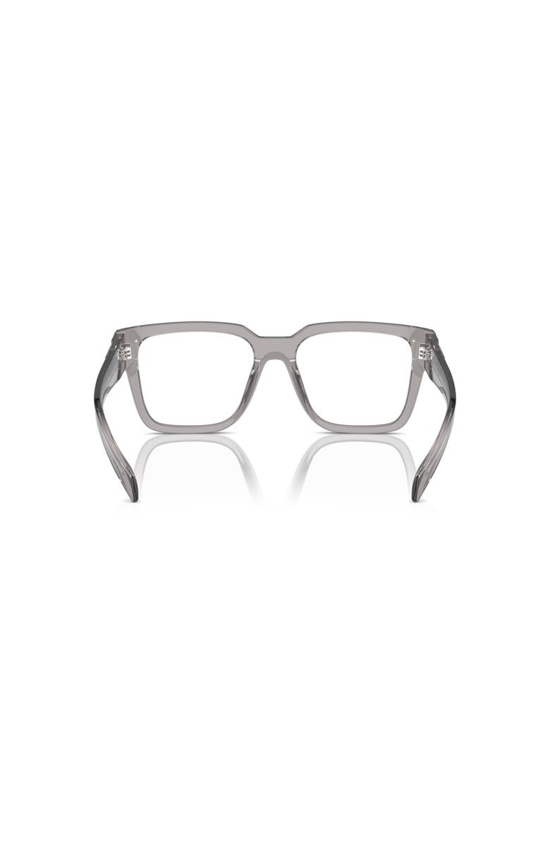 Prada 52mm Square optical glasses, Alternate, color, Grey