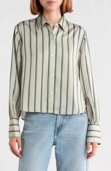 Andre Striped Satin Shirt