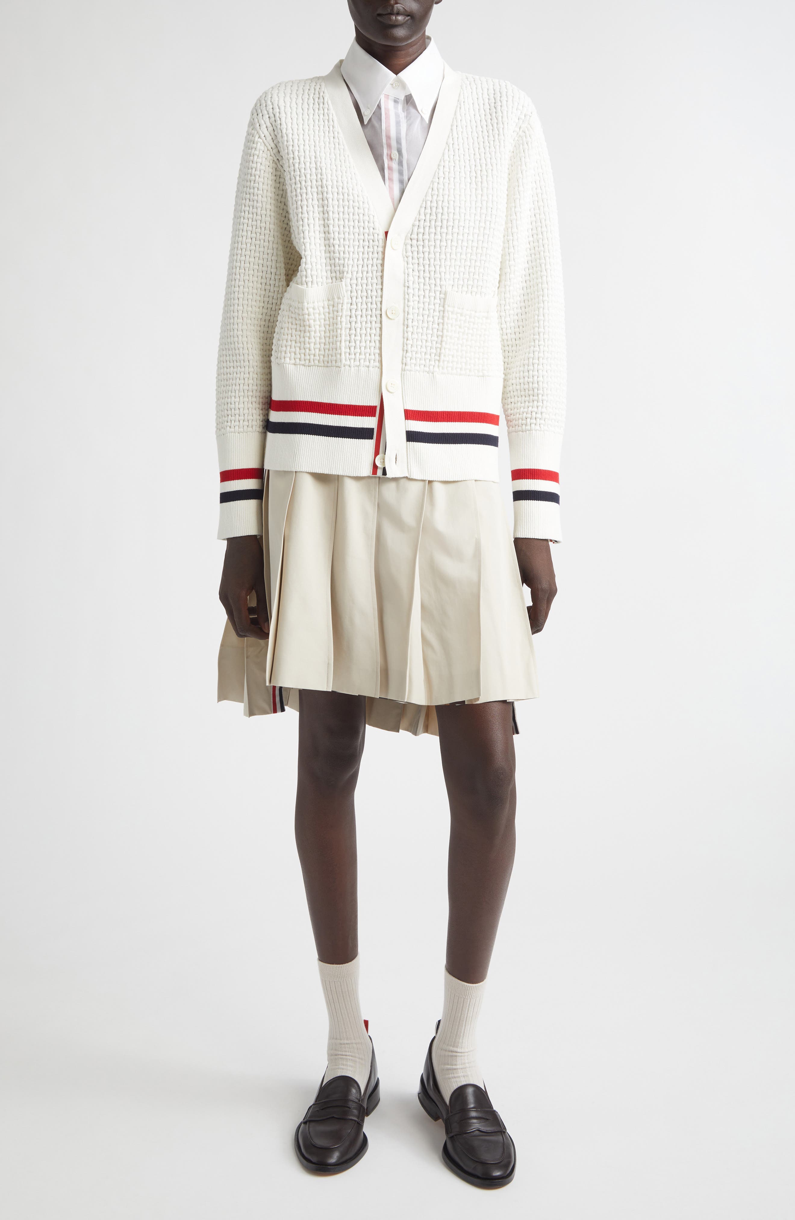 Float Ripple Stitch Cotton Cardigan - image 2