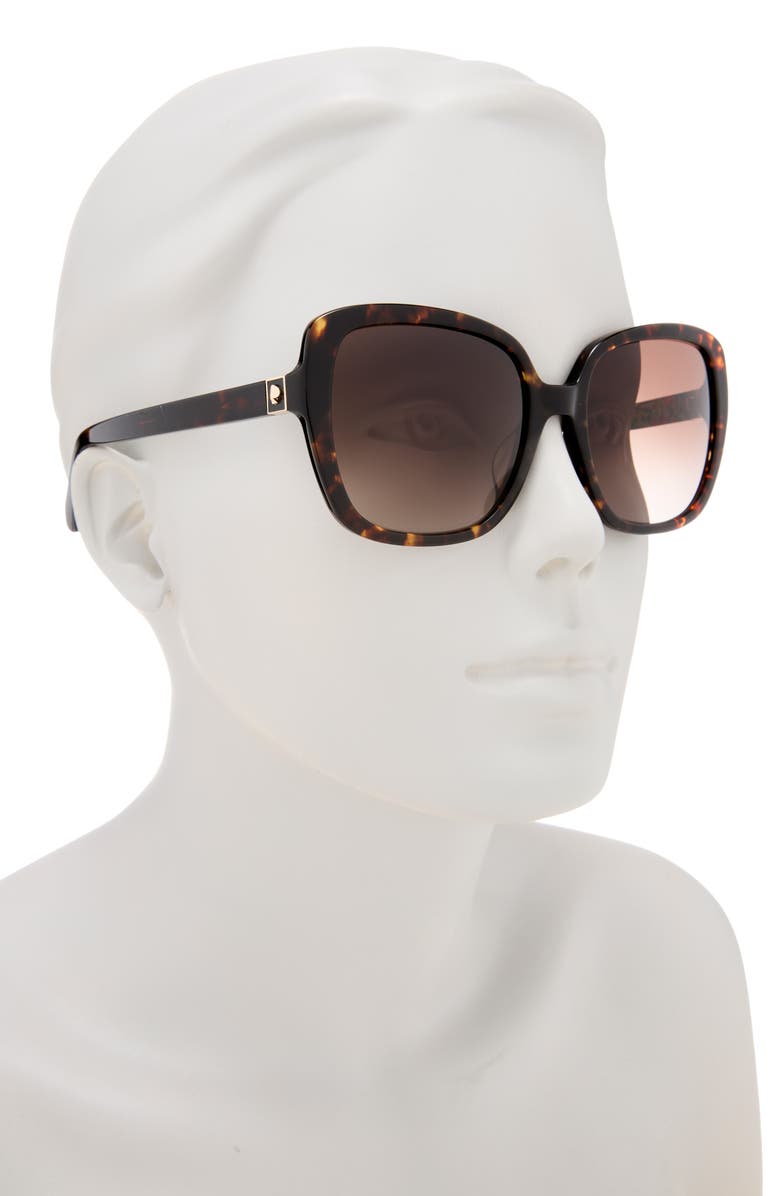 Kate Spade New York wilheminas 55mm gradient square sunglasses, Alternate, color, 0086-Ha