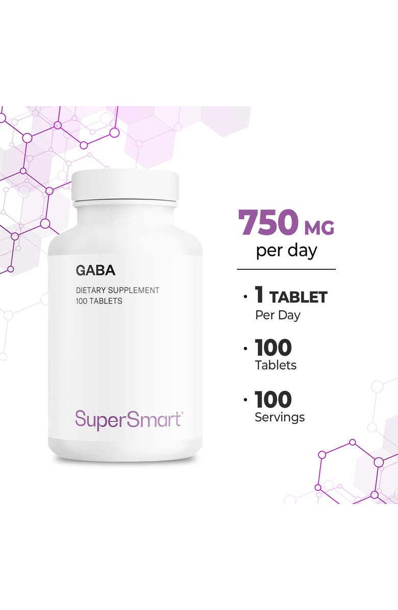 SuperSmart GABA 750mg per Day, Alternate, color, NO COLOR