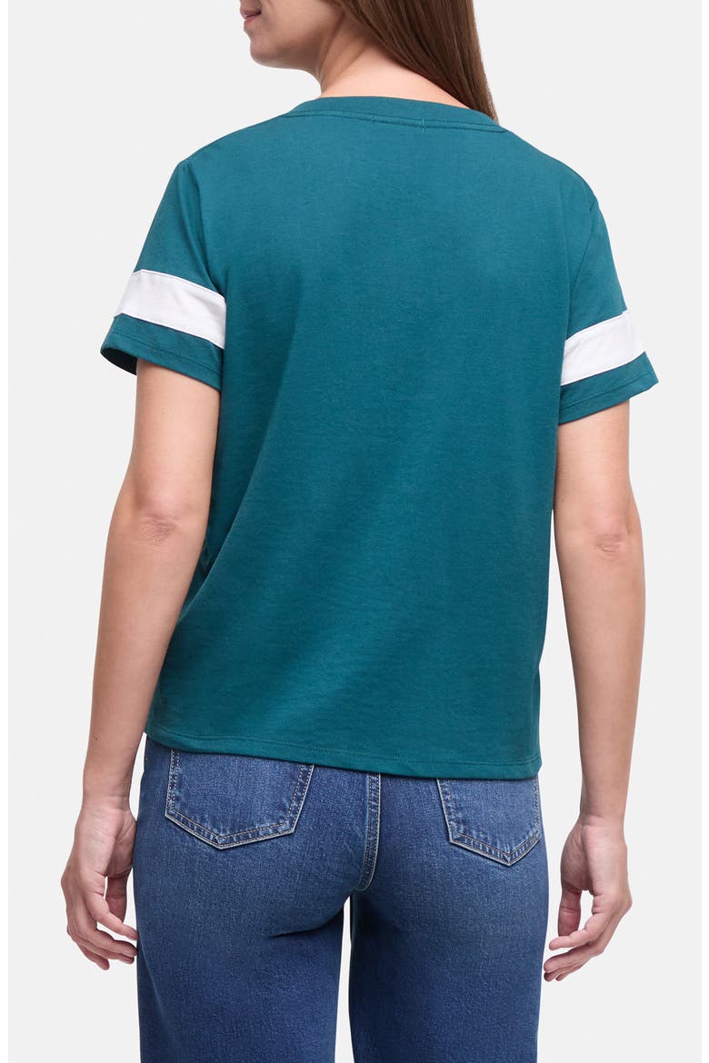 Micky Graphic V-Neck T-Shirt, Alternate, color, DEEP TEAL