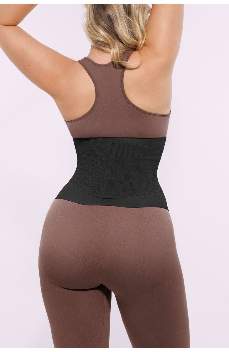 Shapellx NeoSweat AirSlim Convertible 2-in-1 Latex Waist Trainer, Alternate, color, Black