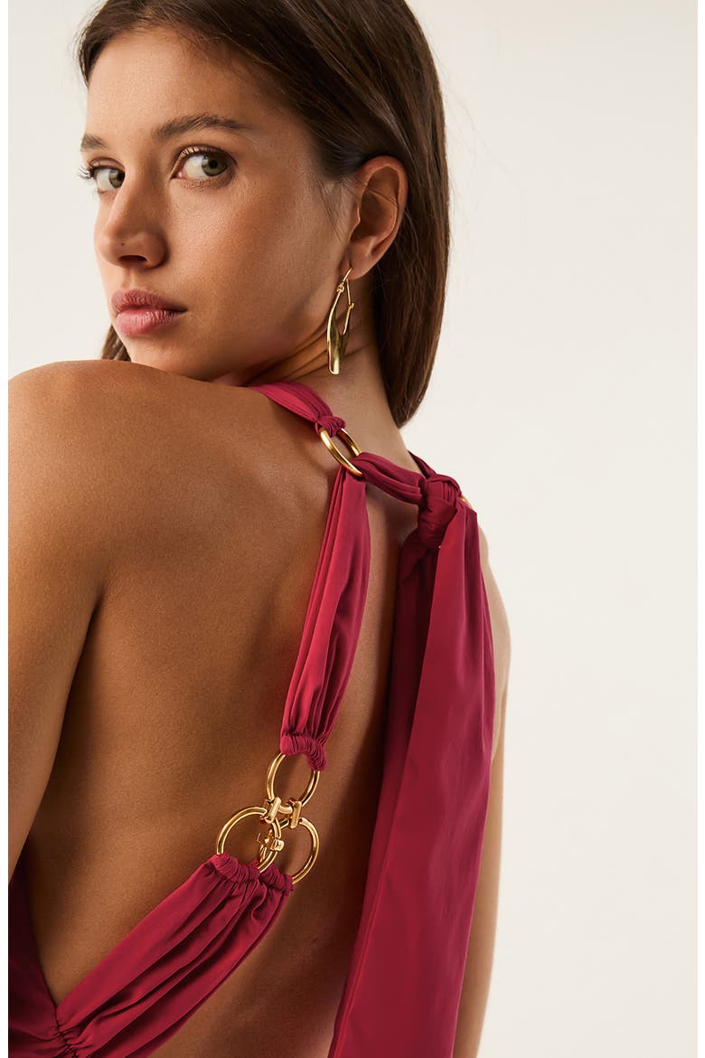 Alyna Cover-Up Dress, Alternate, color, RED