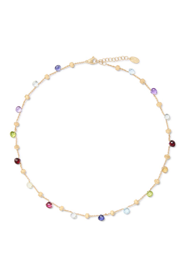 Paradise Bead Station Necklace, Main, color, 18K YELLOW GOLD
