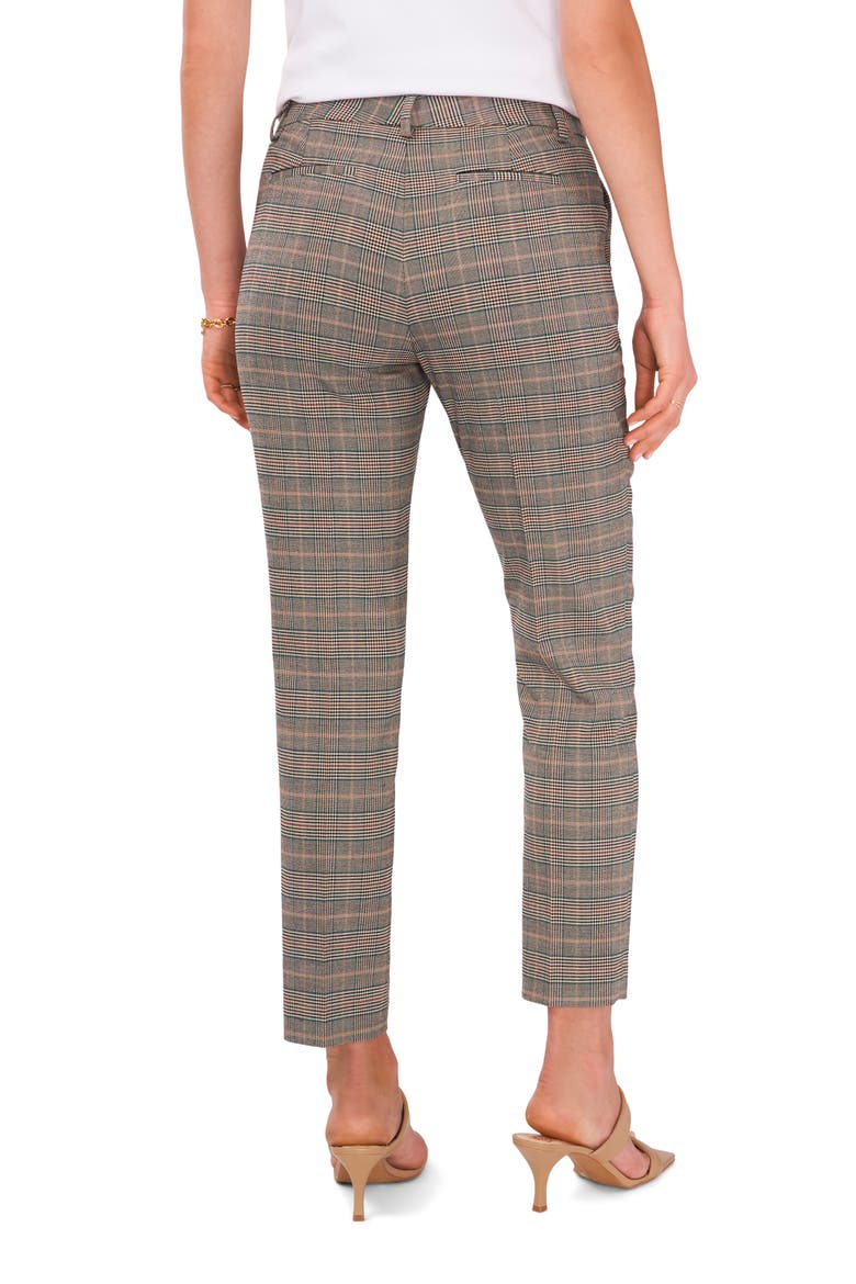 Plaid Ankle Trousers, Alternate, color, RICH SPRUCE