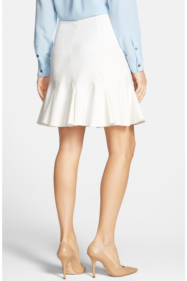 Fluted Miniskirt, Alternate, color, VANILLA