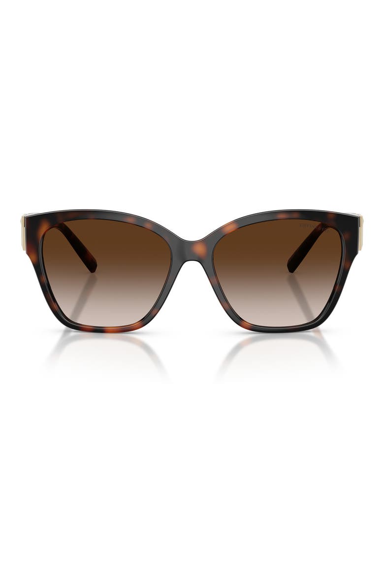 56mm Square Sunglasses, Main, color, HAVANA / BROWN GRADIENT