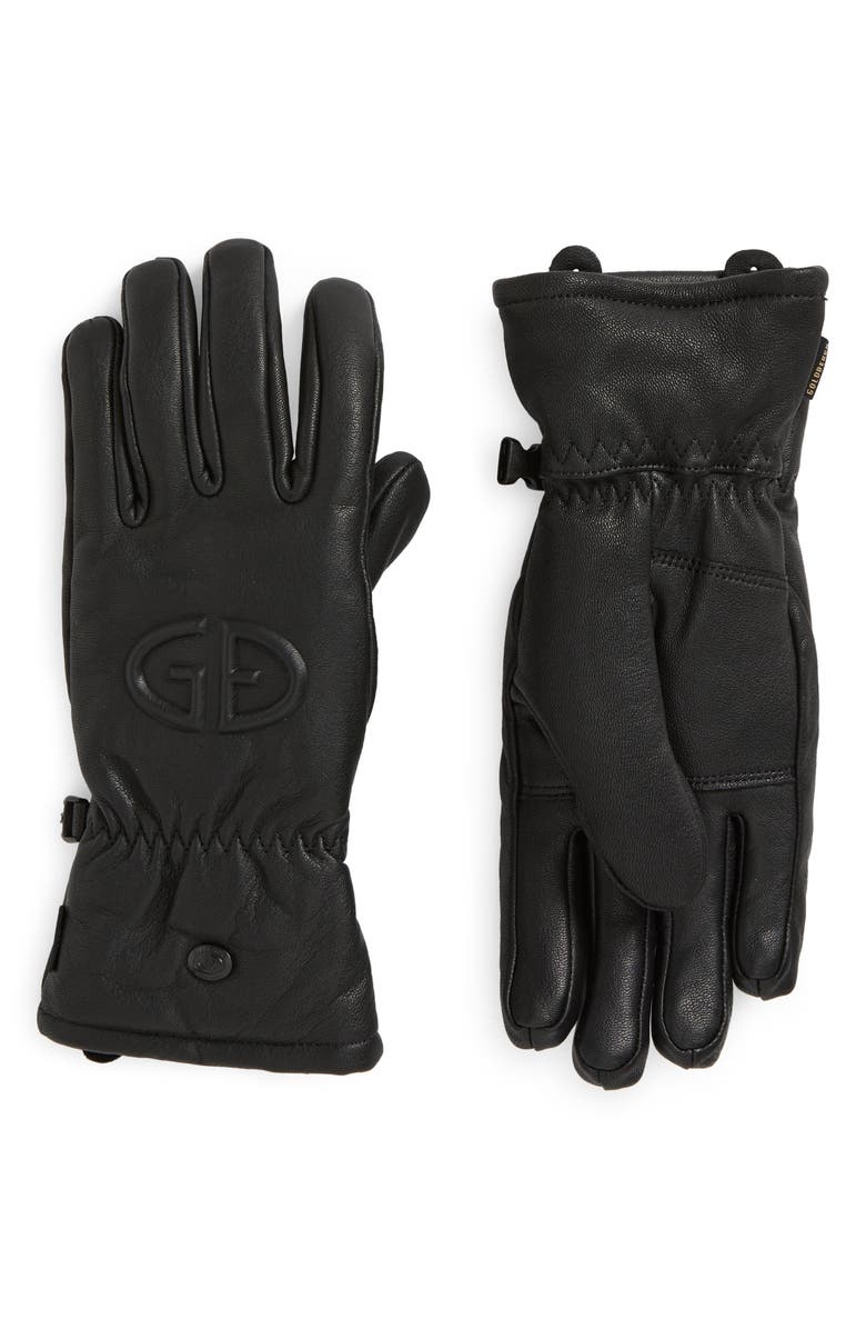 Goldbergh Freeze Waterproof Leather Gloves, Main, color, 
