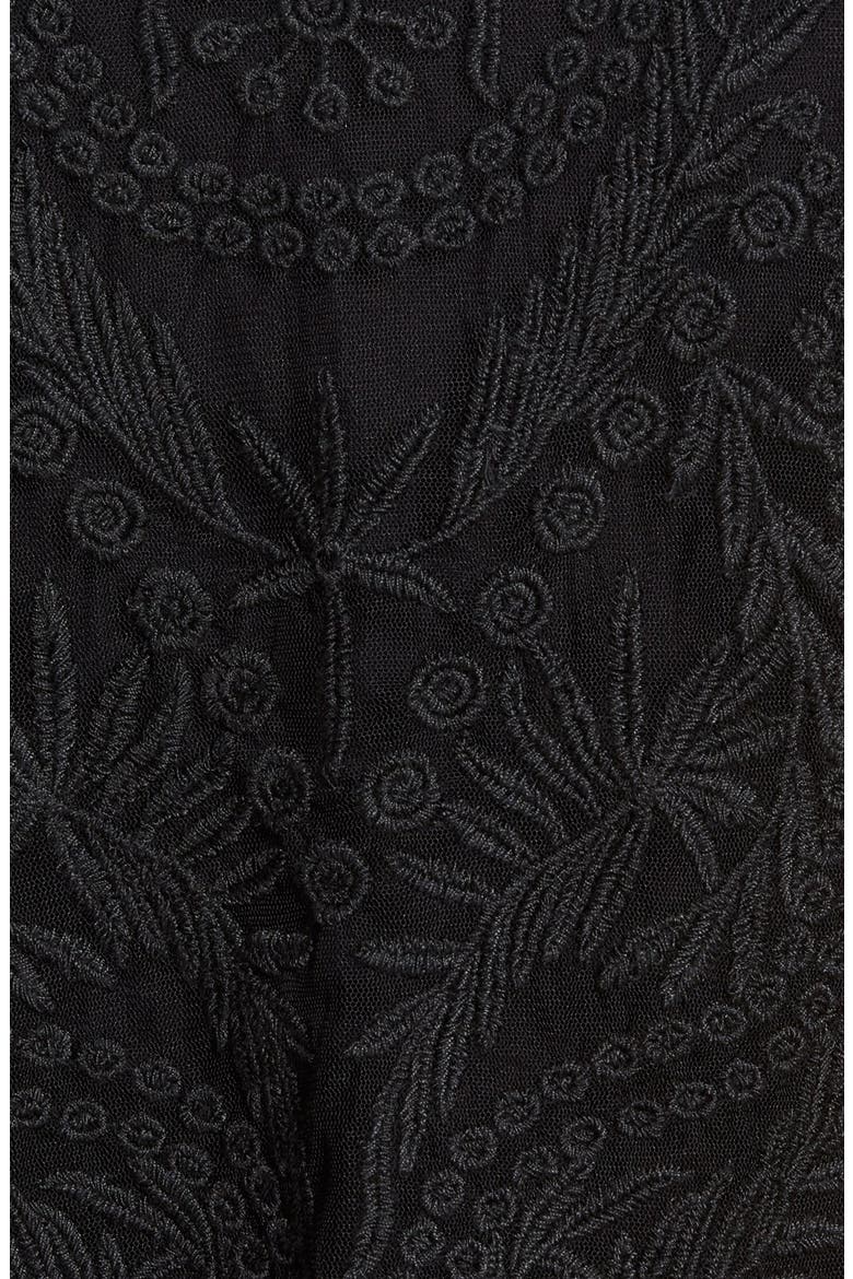 Short Sleeve Lace Tee, Alternate, color, BLACK