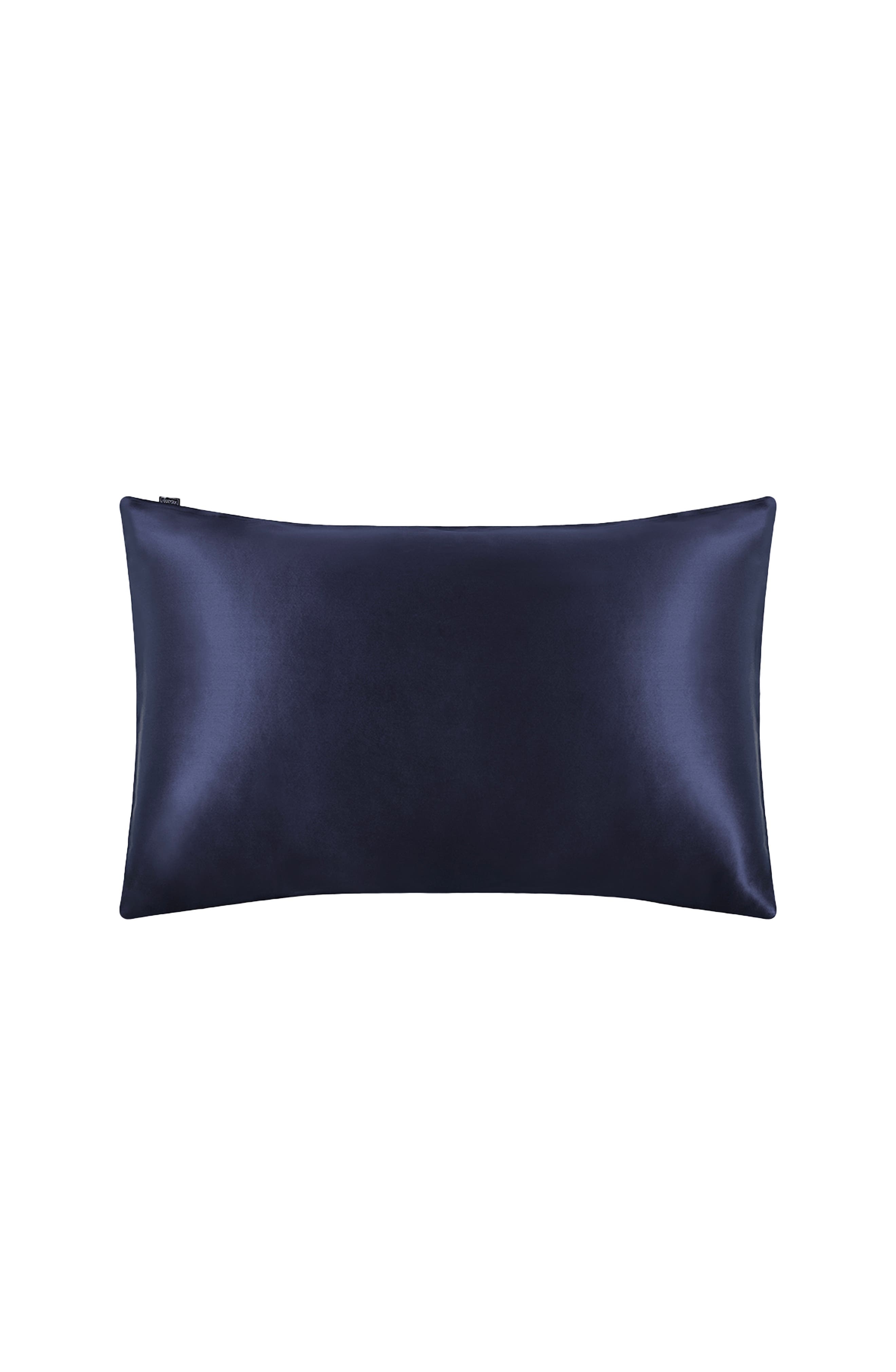 Lilysilk 100% Silk Terse Envelope Pillowcase in Navy Blue. 