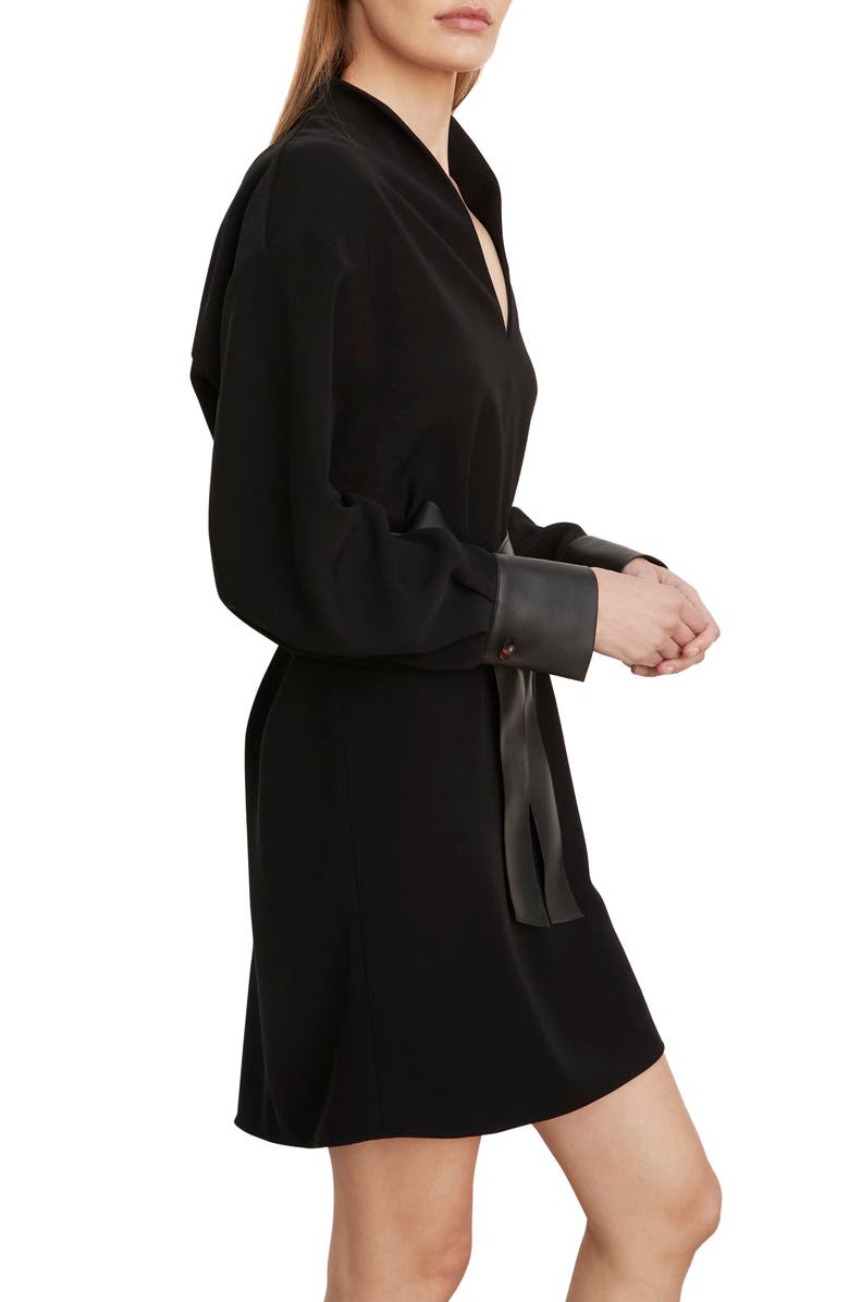 Vince Long Sleeve Recycled Wool Blend Dress, Alternate, color,