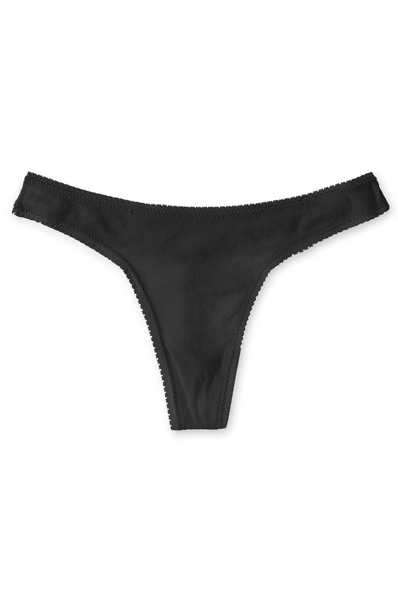 On Gossamer Hip-G Mesh Thong, Alternate, color, Black