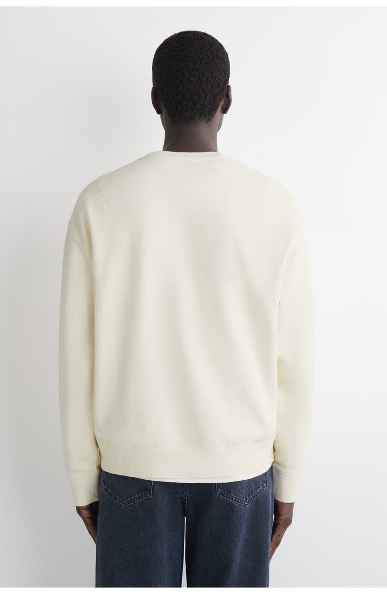COS Washed-Cotton Sweatshirt, Alternate, color, White