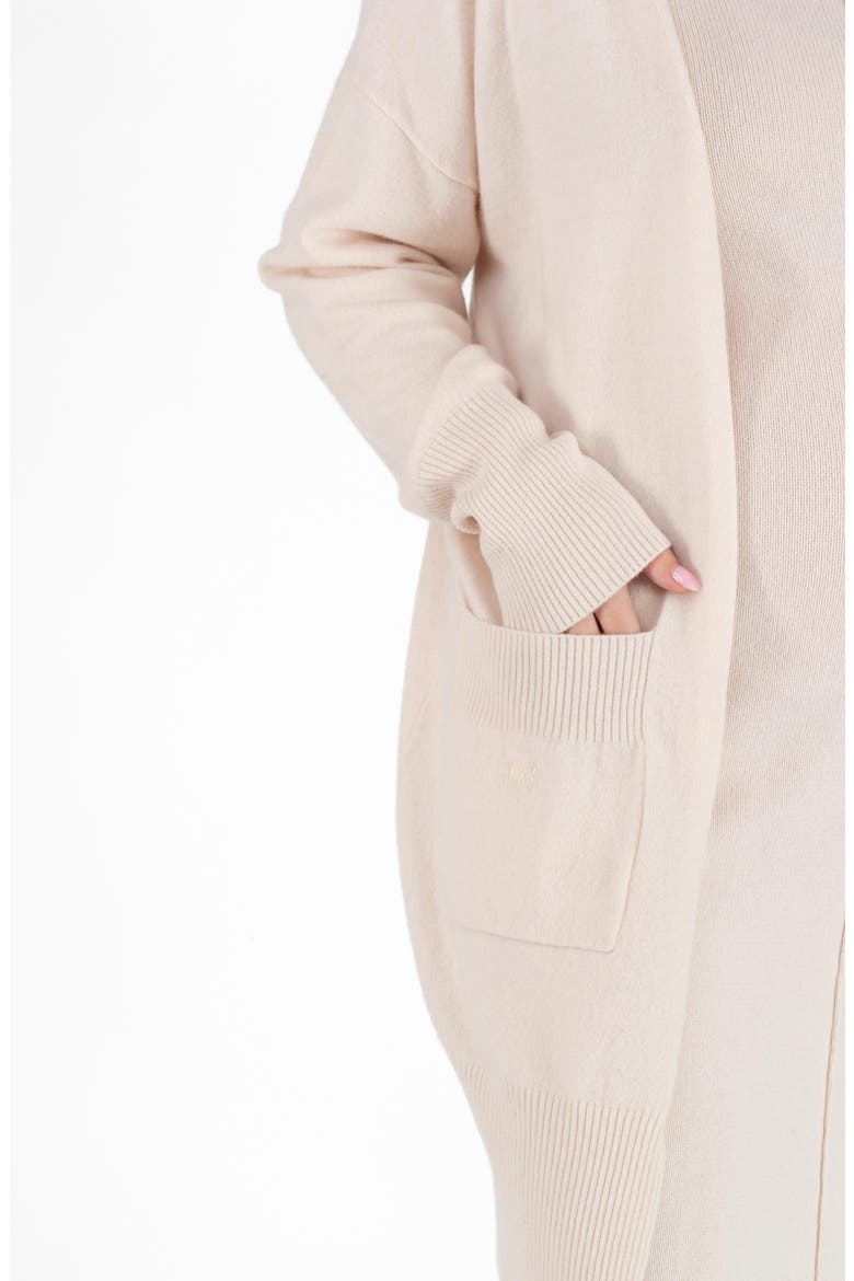 Cashmere maternity cardigan Laurie, Alternate, color, SAND