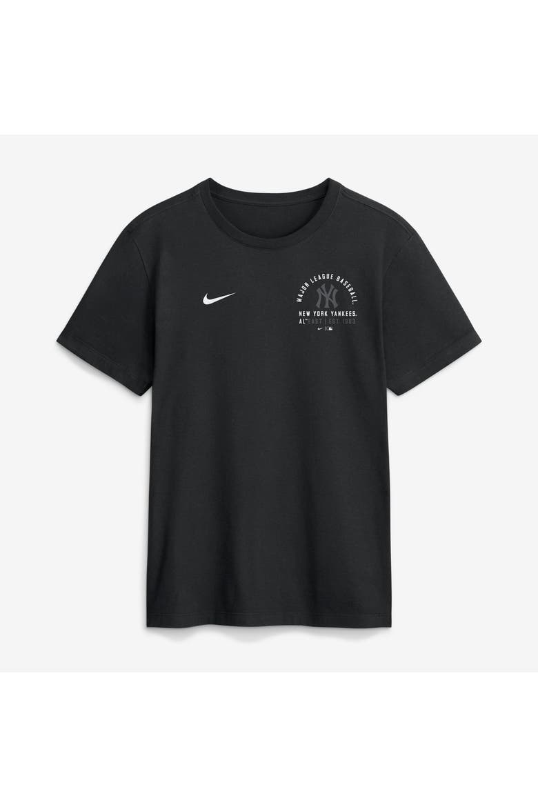 Men's Nike Black New York Yankees Split Logo T-Shirt, Main, color, Black