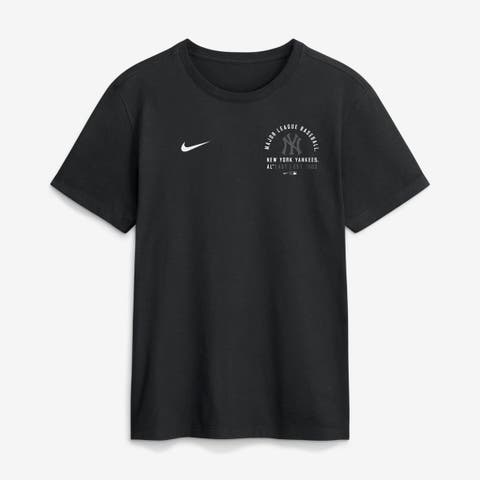 Men's Nike Black New York Yankees Split Logo T-Shirt