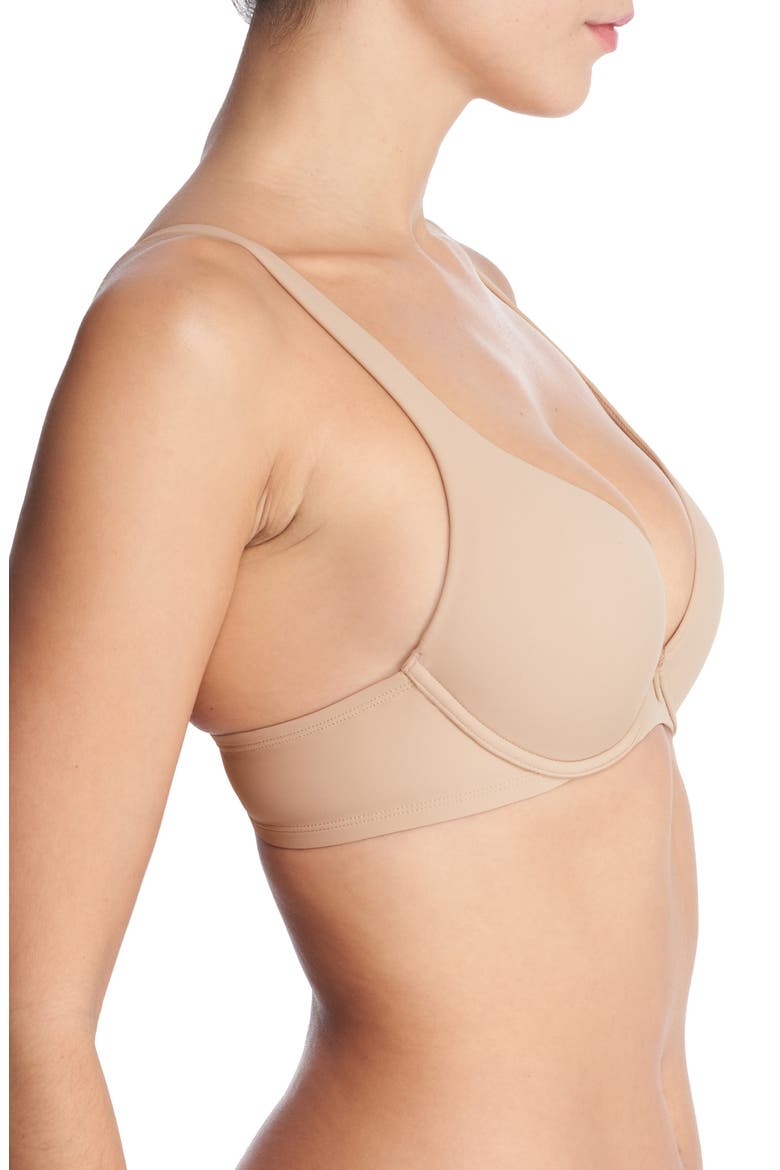 Verge Underwire Convertible Plunge Contour Bra, Alternate, color, CAFE