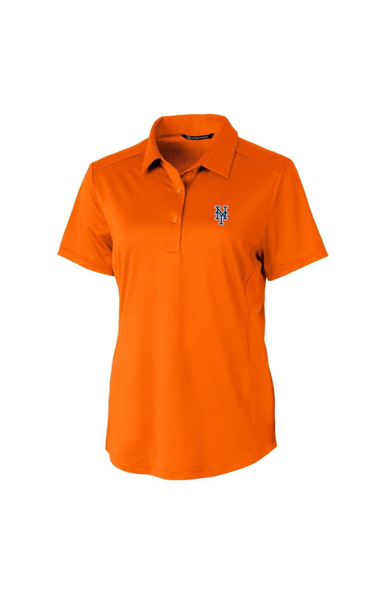 Cutter & Buck Women's Cutter & Buck Heather Orange New York Mets Prospect Textured Stretch Polo, Alternate, color, 