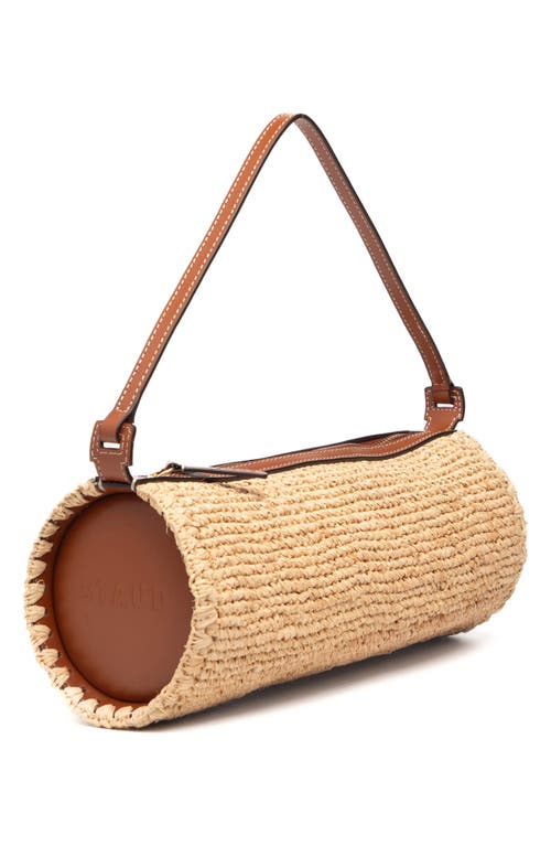 Staud Mini Taru Raffia Bag In Natural/tan