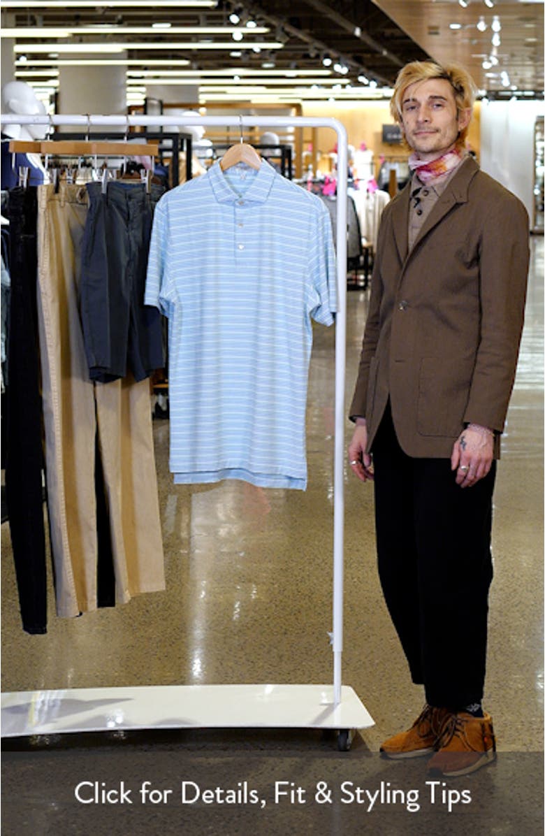 Atrium Stripe Performance Jersey Polo, sales video thumbnail