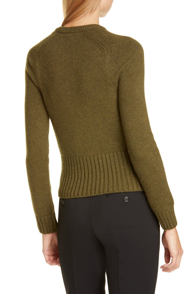 Logo Monogram Cashmere Sweater, Alternate, color, SPRUCE